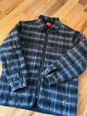 Supreme | Jackets & Coats | Supreme Snap Front Twill Jacket Red